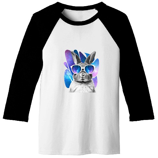 Rabbit Space Glasses Bunny Galaxy Sunglasses Meme Baseball Tees