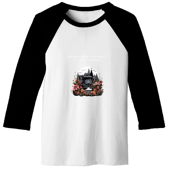 Semi Truck Driver Memorial of Death Baseball Tees