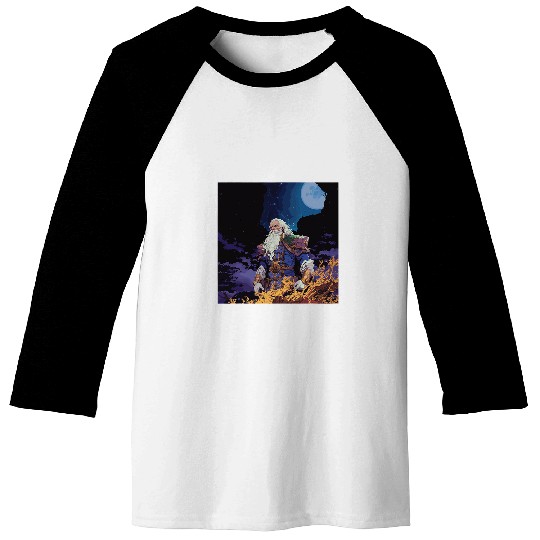 The Mighty Wizard Dark Fantasy Baseball Tees