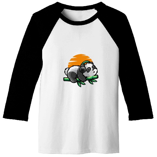 Peaceful Panda Baseball Tees