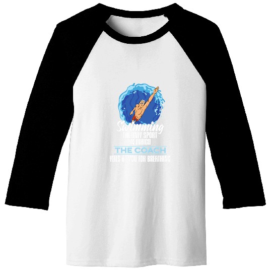 Swim Coaching Design for a Swim Coach Baseball Tees
