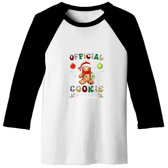 Official Cookie Baker Funny Christmas Baker Baking Team Baseball Tees