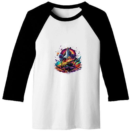 Space Shuttle Science Astronomy 27 Baseball Tees