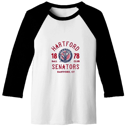 vintages Hartford Connecticut Senators Baseball Team Baseball Tees