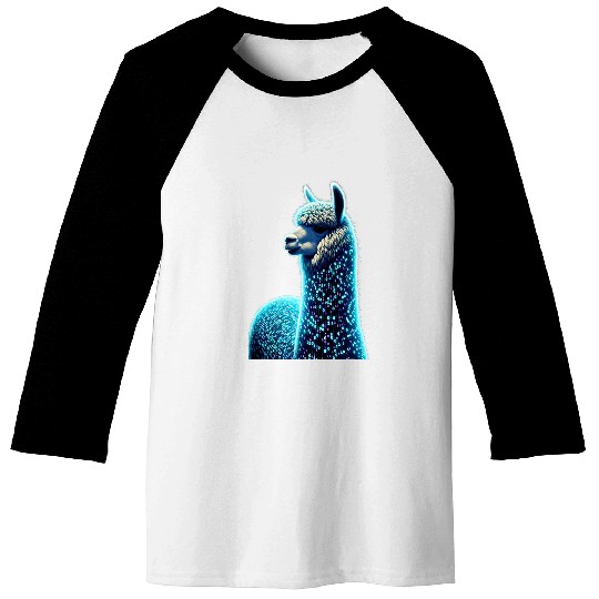 Alpaca Funny Computer Binary Code Programmer Developer Geek Baseball Tees