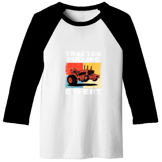 Tractor Pulling Expert Farmer Racing Baseball Tees