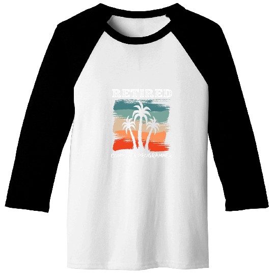 Funny Retirement Design for Computer Programmer Baseball Tees