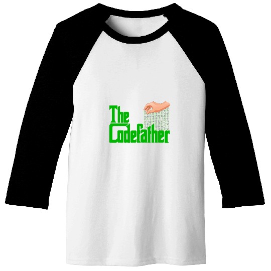 The Codefather Design Programming Computer Science Baseball Tees