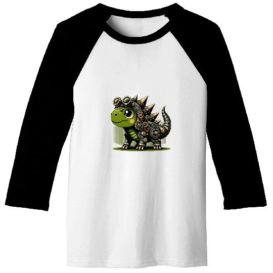 Dinosaurs Robots Robotics Engineering Technology Programmer Baseball Tees
