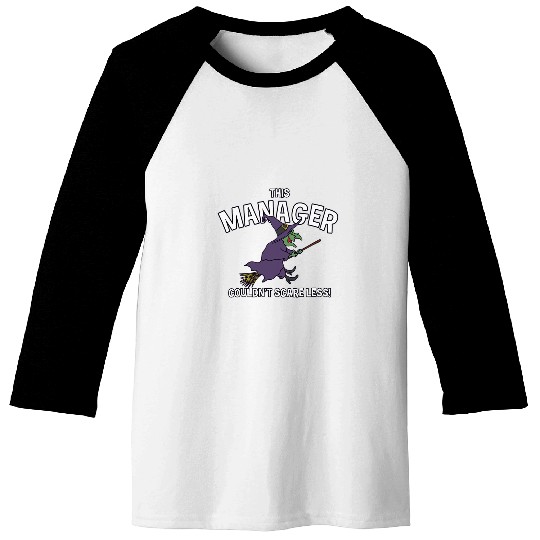 This Manager Couldnt Scare Less Halloween Boss Scary Baseball Tees