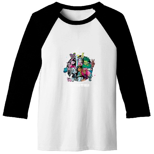 Kids Monster High MH Students Group Baseball Tees