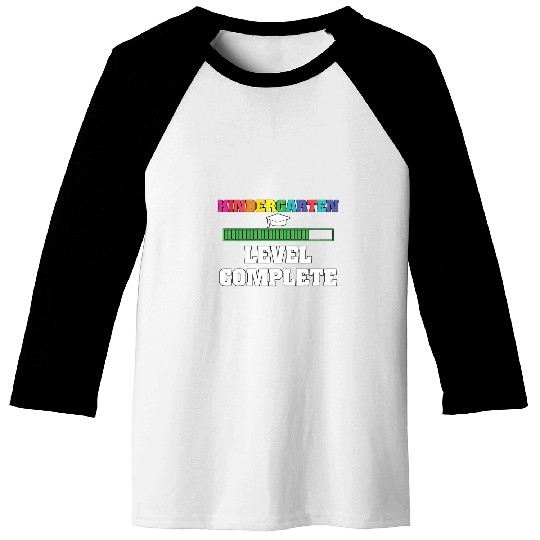 Kindergarten Level Complete School Graduation Computer Baseball Tees