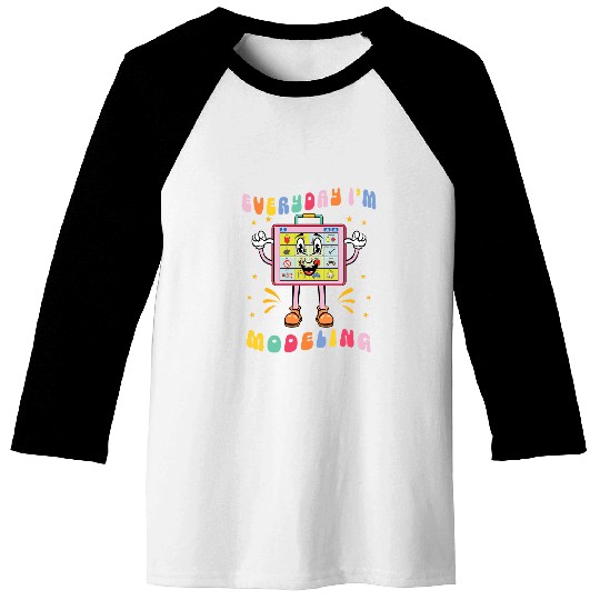 AAC SLP Speech Language Pathologist Everyday Im Modeling Baseball Tees
