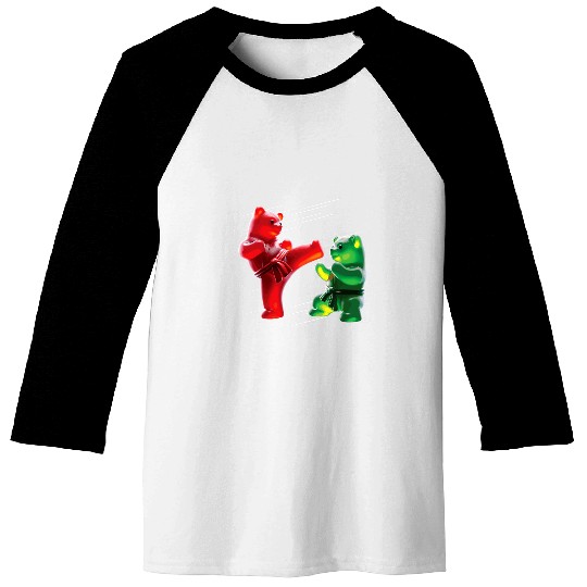Gummy Bear Ninja Gummy Bear Karate Gummy Bear Baseball Tees
