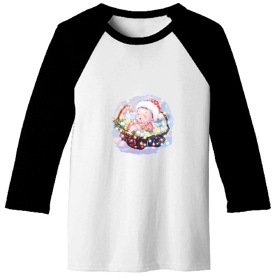 Newborn Baby Christmas Decoration Design Christmas LD nurses Baseball Tees