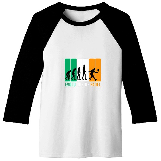 Evolution of Padel Tennis Design Gift for Padel Player Coachs 1 Baseball Tees