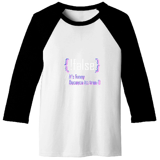 Programming Code Computer Science Web Software Developer Baseball Tees