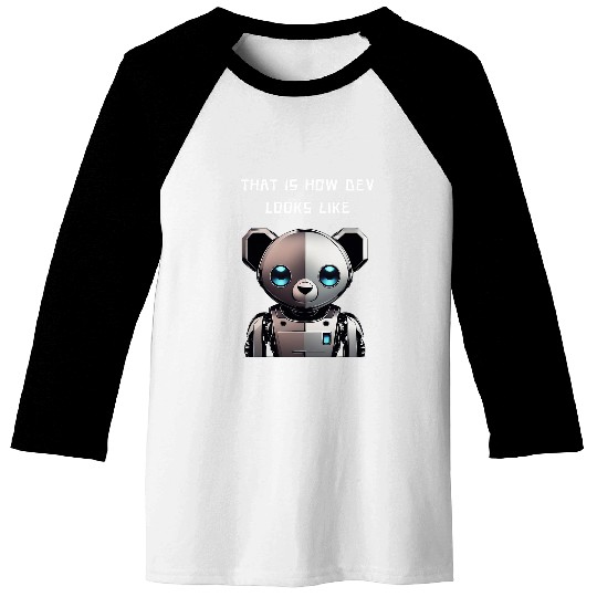 Programmer For Coder Engineer Developer Robot Robotic Baseball Tees