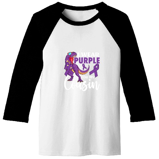 I Wear Purple For My Cousin Epilepsy Awareness Boho Rainbow 1 Baseball Tees