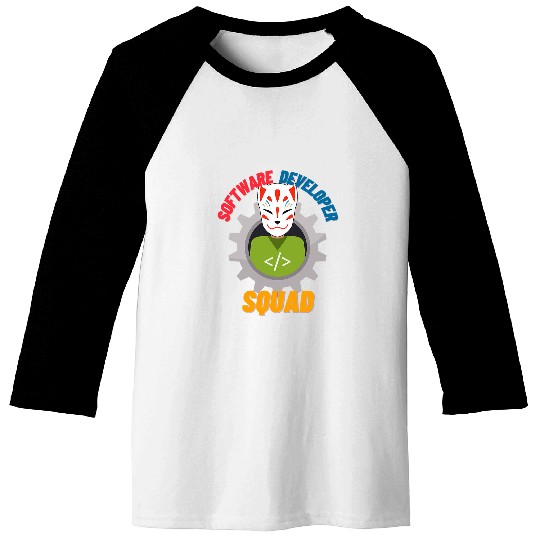 Graphic Software Developer squad Baseball Tees