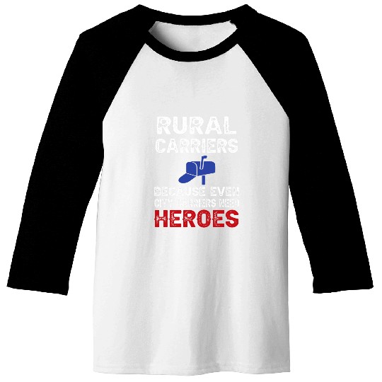 Rural Mail Carrier Postal Worker Mail Carrier Mailman Baseball Tees