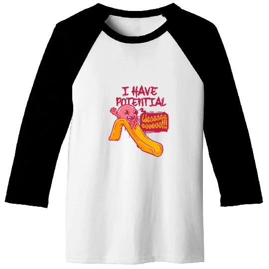 I Have Potential Energy Funny Physics Science Teacher Nerds Baseball Tees