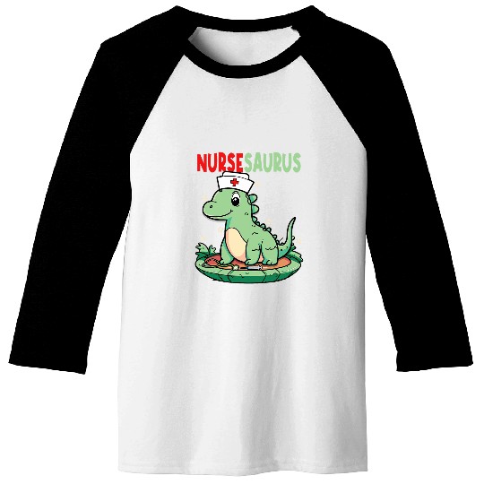 nursessaurus nurses TRexs Dinosaur nursess Baseball Tees