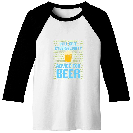 Security System Computer Programmer Cybersecurity Baseball Tees