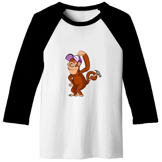 Something Went Wrong Support Monkey Support Worker Baseball Tees