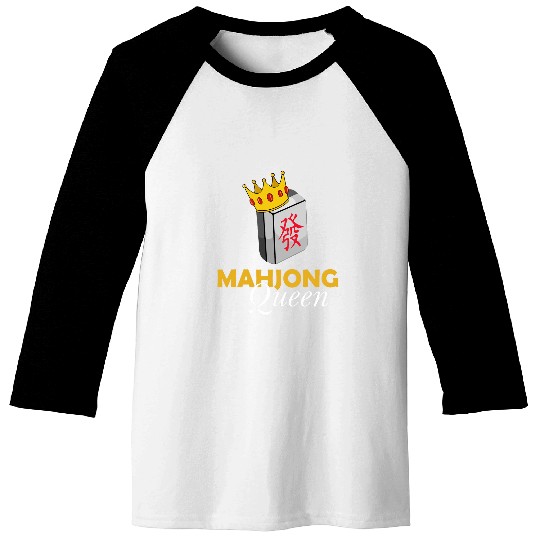 Mahjong Queen Baseball Tees