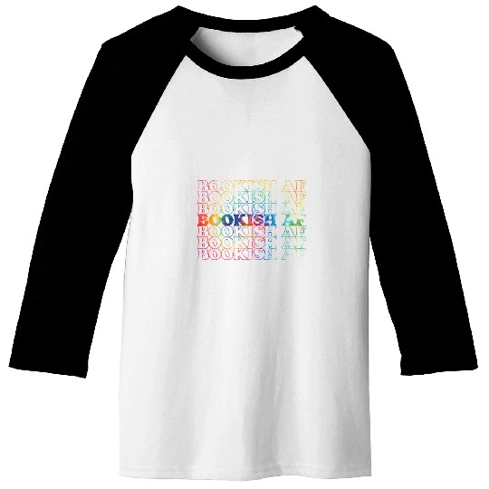Bookish AF Tie Dye Cool vintages Inspired Reading Book Lovers Baseball Tees