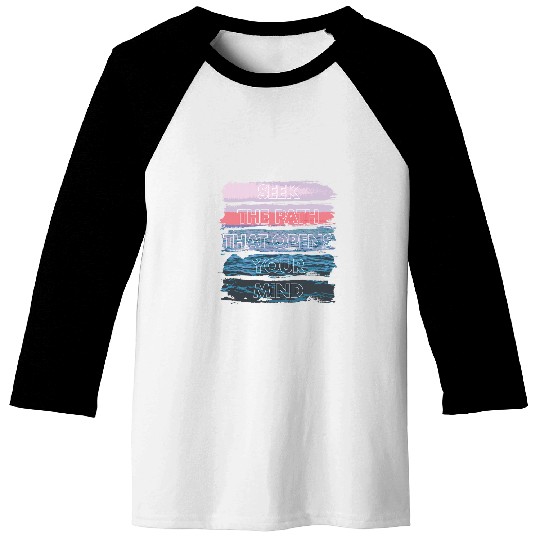 Ocean Scenery Mindfulness Baseball Tees