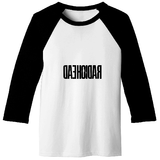 Radiohead Mirrored Black Baseball Tees