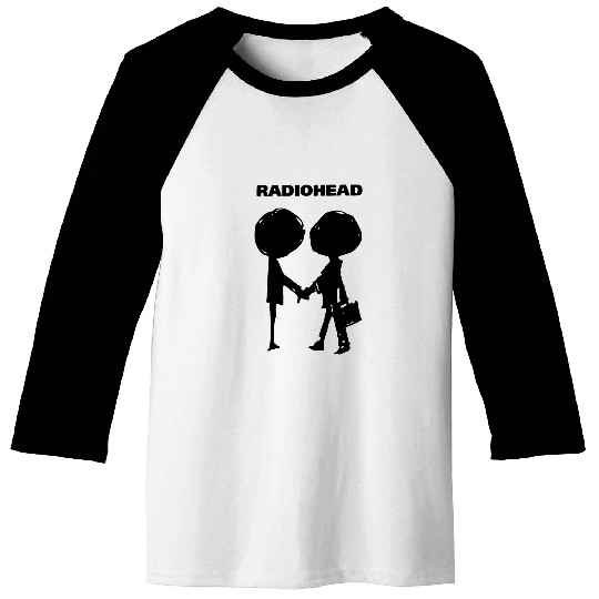 Shake hands With Black Radiohead Baseball Tees