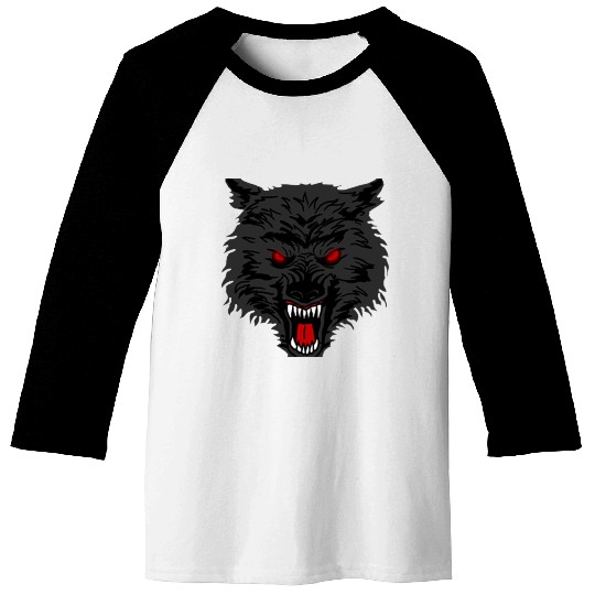 Wolf Snarl [Opology] Baseball Tees