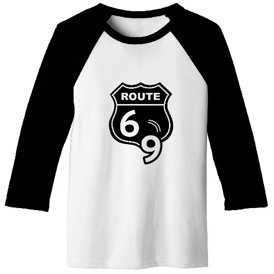 Route 66 Hell Highway 69 Baseball Tees