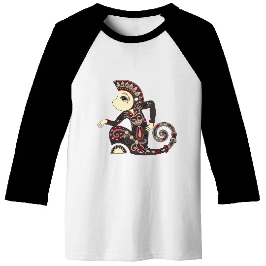 Aztec Monkey Baseball Tees