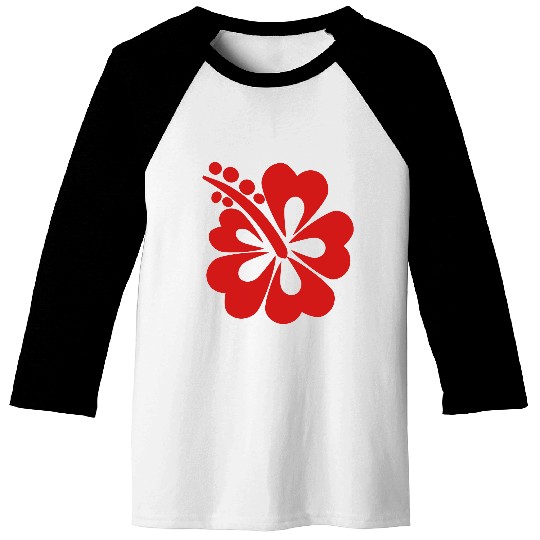 Hibiscus Baseball Tees