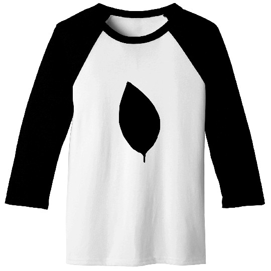 apple tree leaf silhouette Baseball Tees