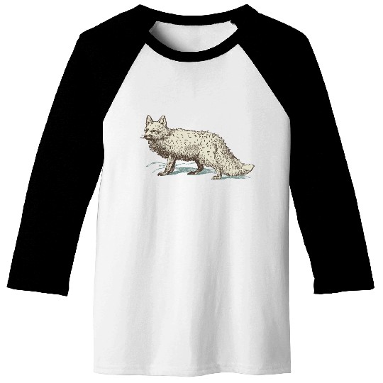 Arctic fox Baseball Tees