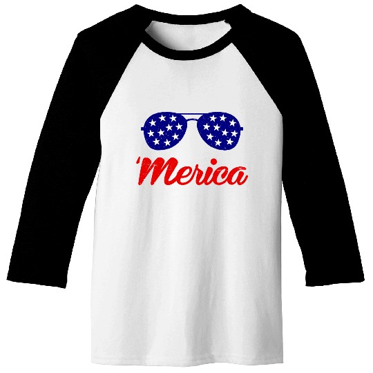 'Merica Baseball Tees