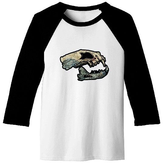 cat skull Baseball Tees