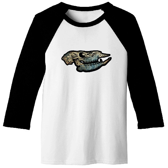 cow skull Baseball Tees