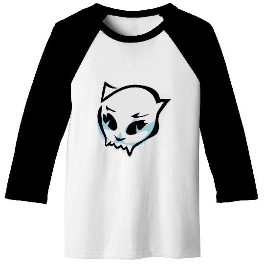cat skull Baseball Tees