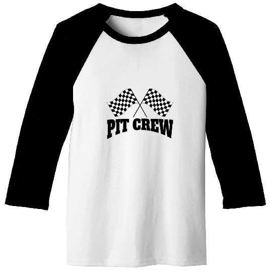 Pit Crew Racing Team Sports Racers Track Pit Stops Baseball Tees