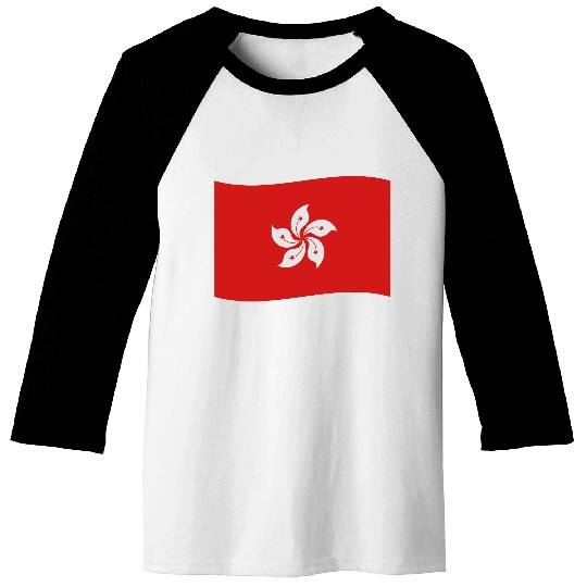 flag hong kong Baseball Tees