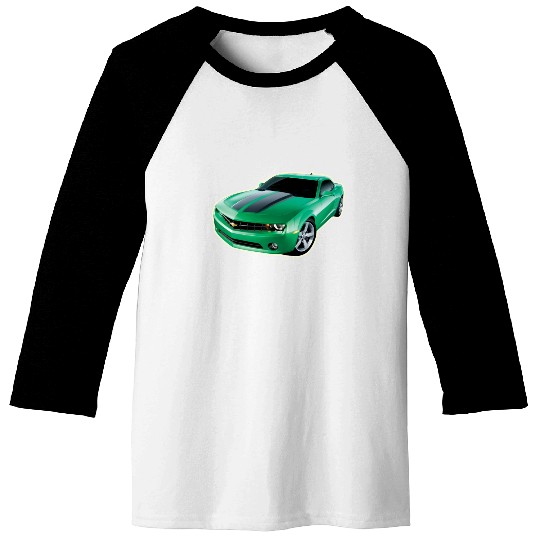 GREEN CHEVY CAMARO Baseball Tees