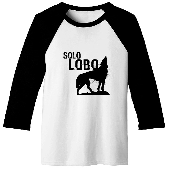 Solo Lobo - Lone wolf spanish Baseball Tees