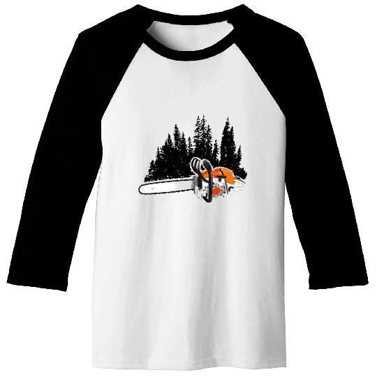 Your Forestry Business - Chainsaw & Pine Forest Baseball Tees
