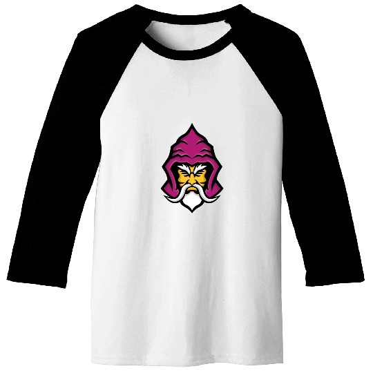 Wizard Head Front Mascot Baseball Tees